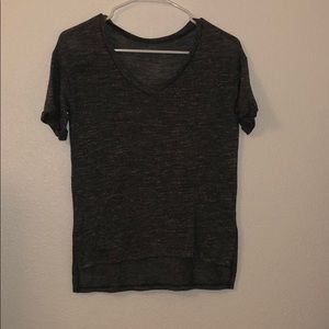 plain grey lose top